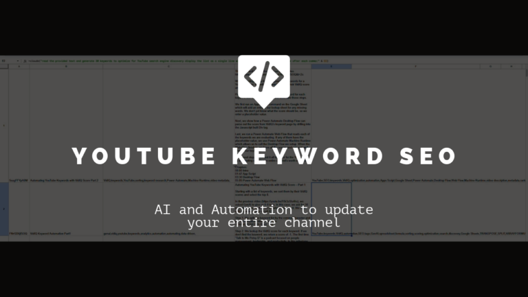 Optimize your entire YouTube channel keywords for SEO in a few clicks